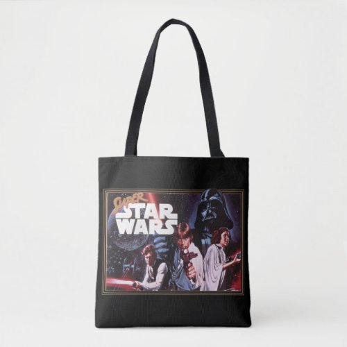 Super Star Wars Retro Video Game Cover Tote Bag