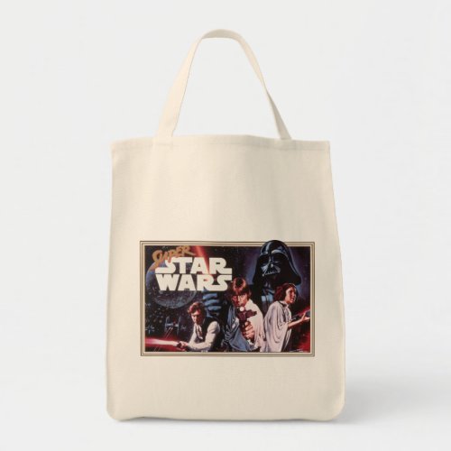 Super Star Wars Retro Video Game Cover Tote Bag