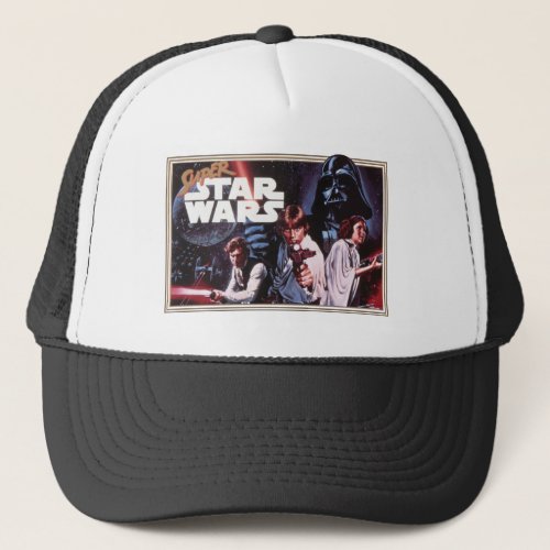 Super Star Wars Retro Video Game Cover Trucker Hat