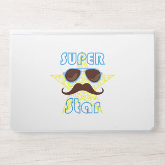 Super Star with sunglasses and mustache HP Laptop Skin