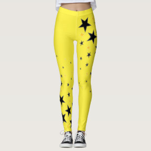 super star yellow leggings