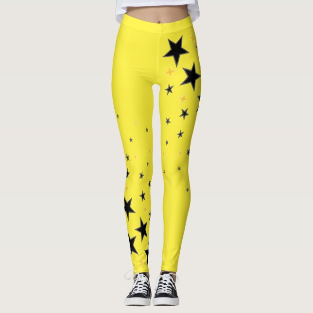 super star yellow leggings (Front)