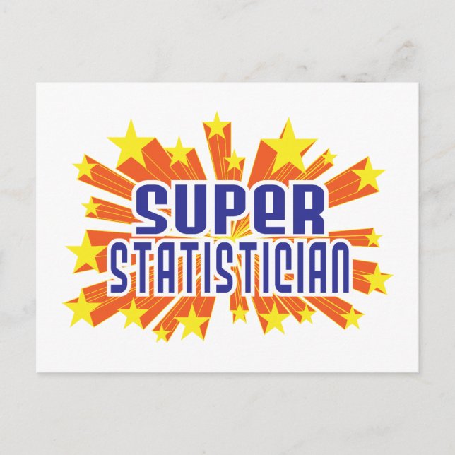 Super Statistician Postcard (Front)