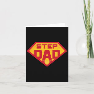 Super Stepdad Funny Hero Step Dad Birthday Fathers Card