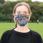 Super Street Fighter II Turbo Adult Cloth Face Mask (Outside)