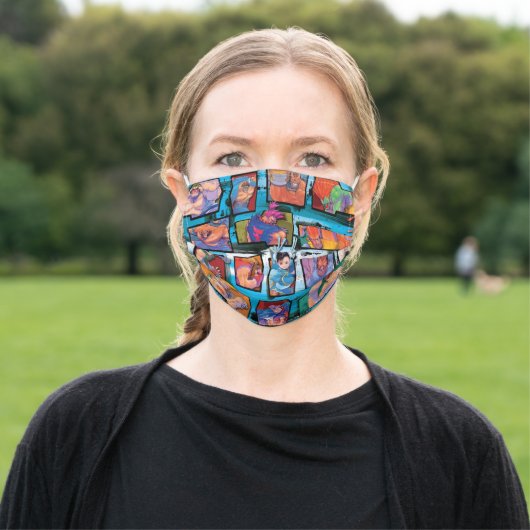 Super Street Fighter II Turbo Adult Cloth Face Mask (Outside)