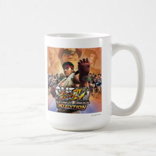 Super Street Fighter IV 3D Edition Box Art Coffee Mug