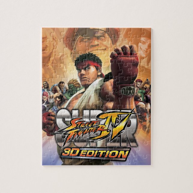 Super Street Fighter IV 3D Edition Box Art Jigsaw Puzzle (Vertical)