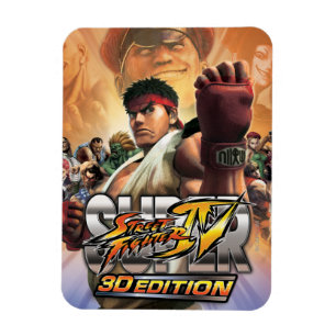 Super Street Fighter IV 3D Edition Box Art Magnet