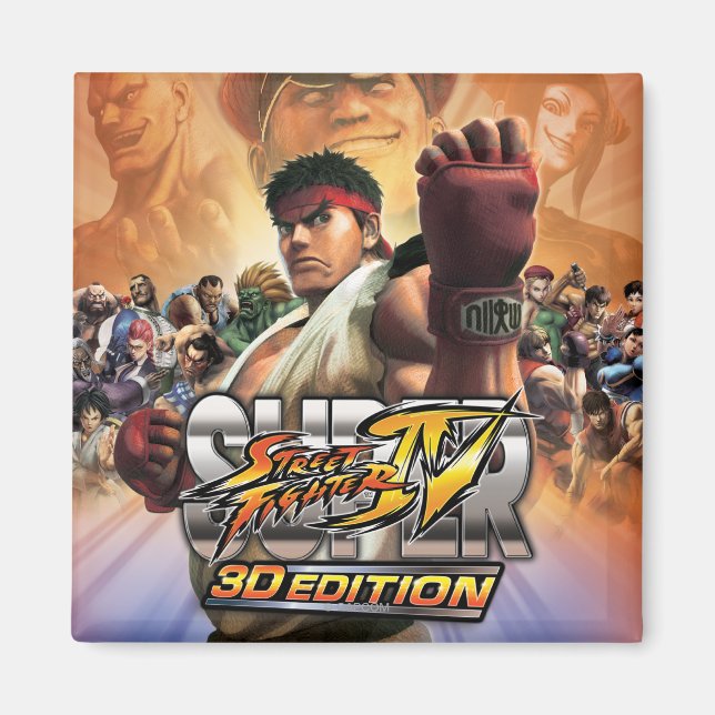Super Street Fighter IV 3D Edition Box Art Magnet (Front)