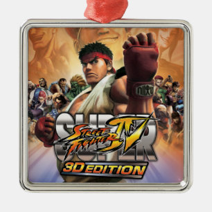 Super Street Fighter IV 3D Edition Box Art Metal Ornament