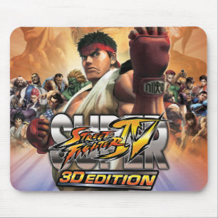 Super Street Fighter IV 3D Edition Box Art Mouse Pad