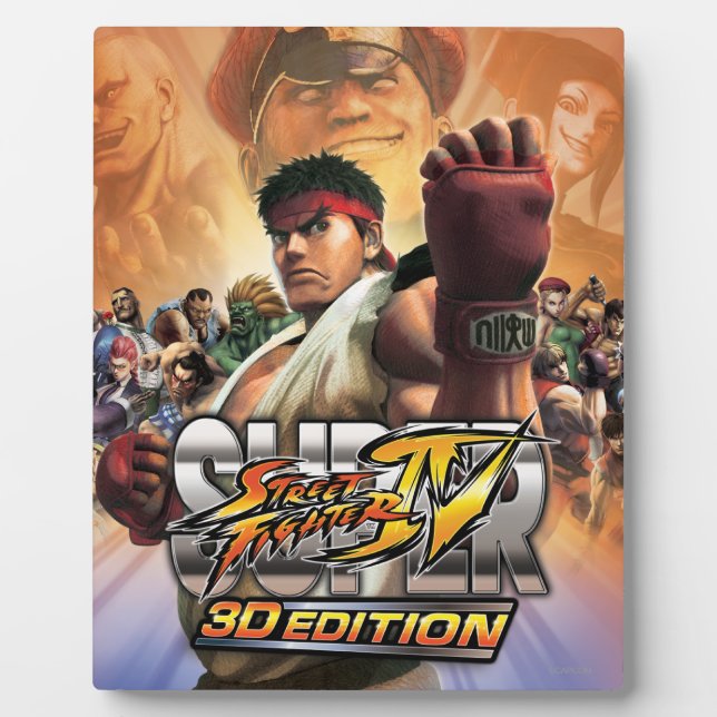 Super Street Fighter IV 3D Edition Box Art Plaque (Front)