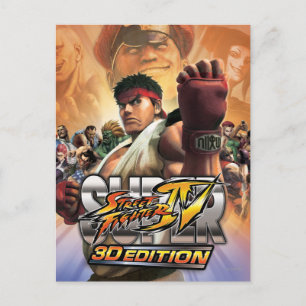 Super Street Fighter IV 3D Edition Box Art Postcard