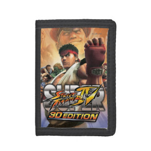Super Street Fighter IV 3D Edition Box Art Trifold Wallet
