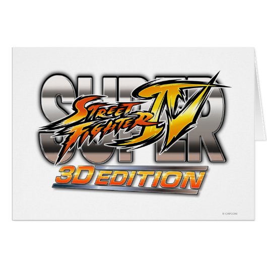 Super Street Fighter IV 3D Edition Logo (Front Horizontal)