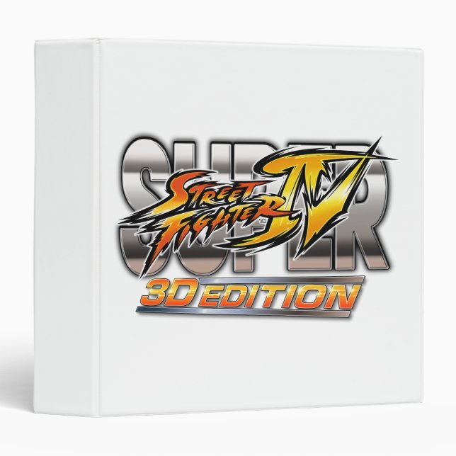 Super Street Fighter IV 3D Edition Logo 3 Ring Binder (Front/Spine)