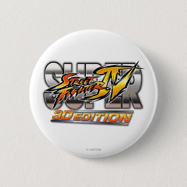 Super Street Fighter IV 3D Edition Logo Button (Front)