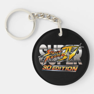 Super Street Fighter IV 3D Edition Logo Keychain