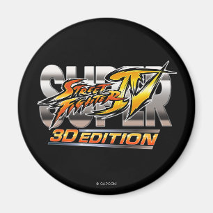 Super Street Fighter IV 3D Edition Logo Magnet