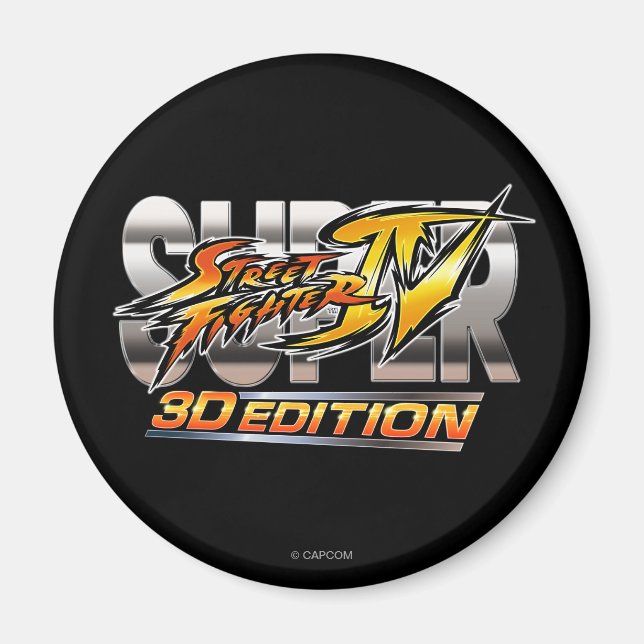 Super Street Fighter IV 3D Edition Logo Magnet (Front)