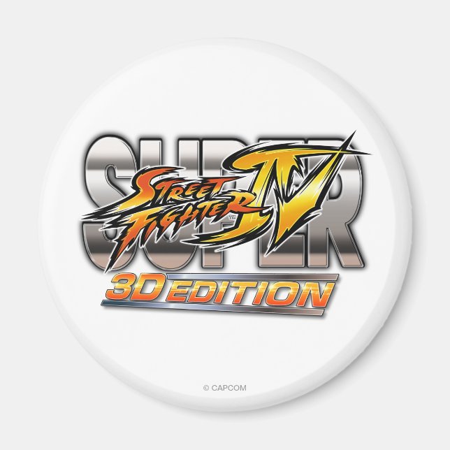 Super Street Fighter IV 3D Edition Logo Magnet (Front)