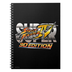 Super Street Fighter IV 3D Edition Logo Notebook