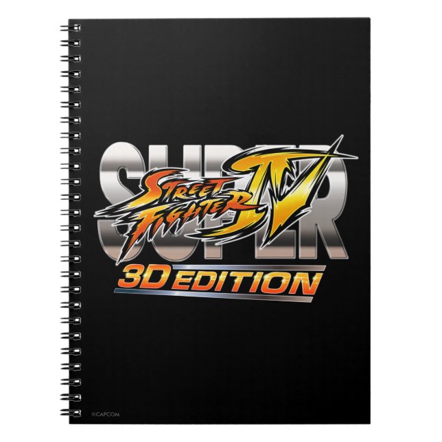 Super Street Fighter IV 3D Edition Logo Notebook (Front)