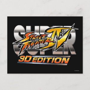 Super Street Fighter IV 3D Edition Logo Postcard
