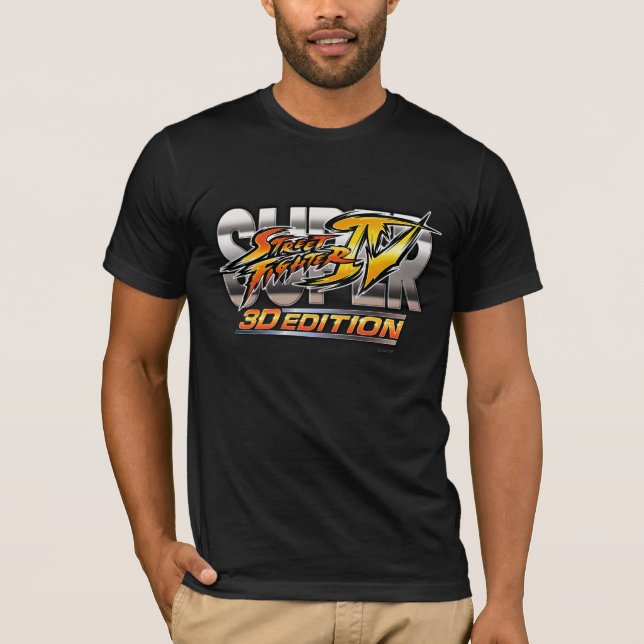 Super Street Fighter IV 3D Edition Logo T-Shirt (Front)
