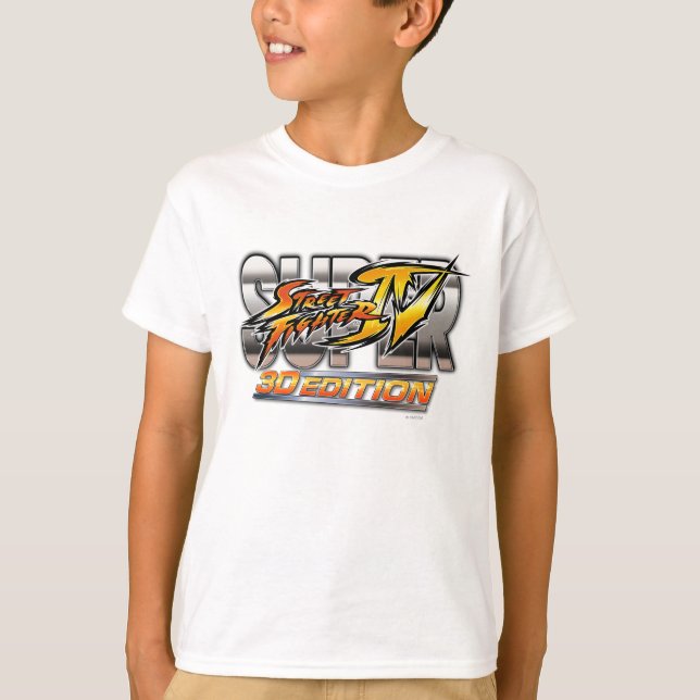 Super Street Fighter IV 3D Edition Logo T-Shirt (Front)