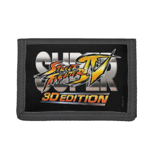 Super Street Fighter IV 3D Edition Logo Tri-fold Wallet