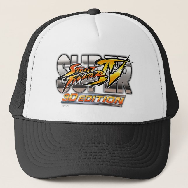 Super Street Fighter IV 3D Edition Logo Trucker Hat (Front)