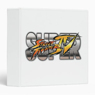 Super Street Fighter IV Logo 3 Ring Binder