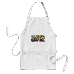 Super Street Fighter IV Logo Adult Apron