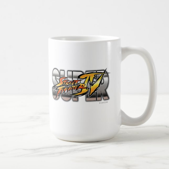 Super Street Fighter IV Logo Coffee Mug (Right)