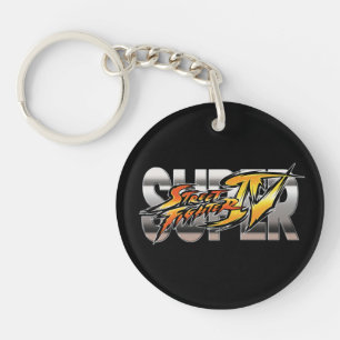 Super Street Fighter IV Logo Keychain
