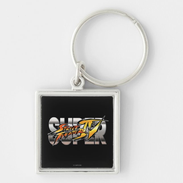 Super Street Fighter IV Logo Keychain (Front)