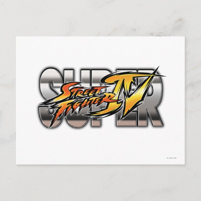 Super Street Fighter IV Logo Postcard (Front)