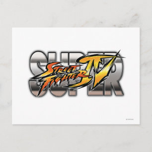 Super Street Fighter IV Logo Postcard