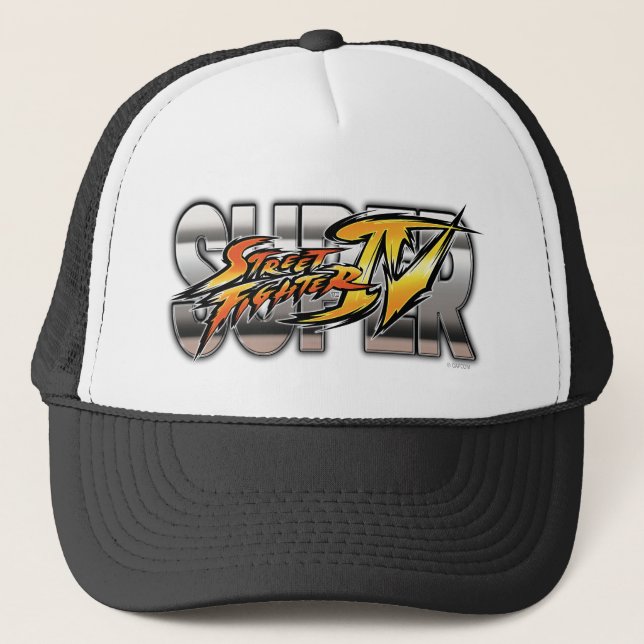Super Street Fighter IV Logo Trucker Hat (Front)