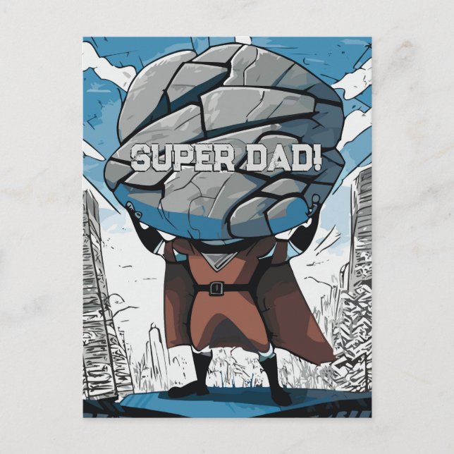 Super Strong Super Hero Postcard (Front)