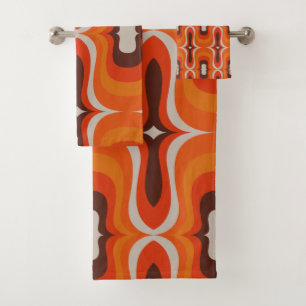 Super style mod 60s 70s towel set
