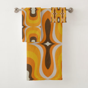 Super style mod 60s 70s towel set