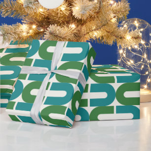 Super stylish and modern retro 60s 70s giftwrap wr wrapping paper