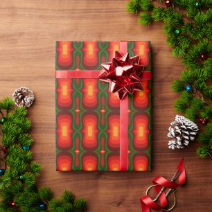Super stylish and modern retro 60s 70s giftwrap wr wrapping paper