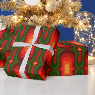 Super stylish and modern retro 60s 70s giftwrap wr wrapping paper