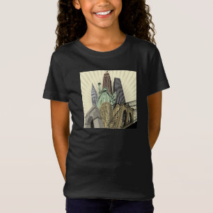 Super Stylized Cityscape NYC T-Shirt