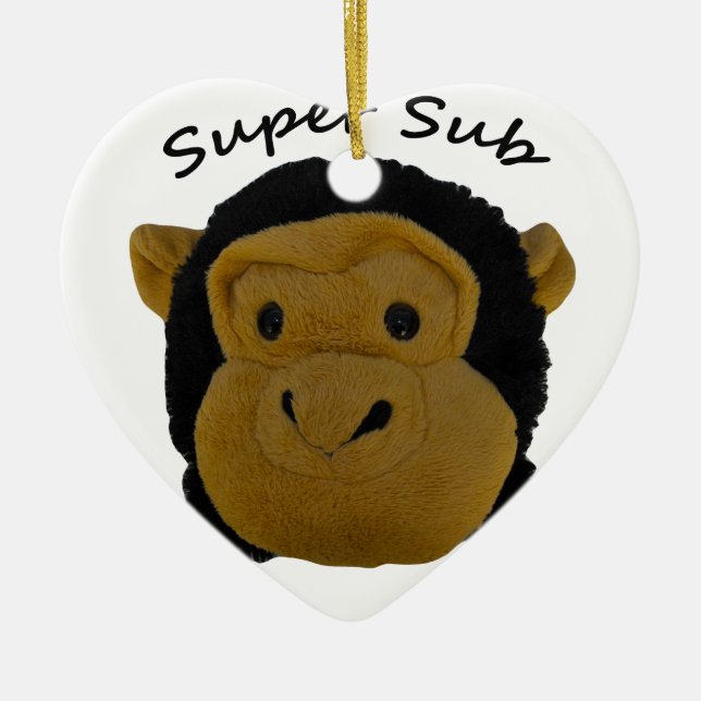 Super Sub Ceramic Ornament (Front)