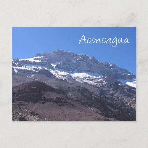 Super Summit View Mount Aconcagua Argentina Postcard